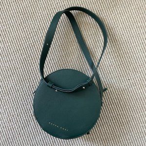 Nappa Dori Genuine Luxury Leather Handbag Purse - Dark Green